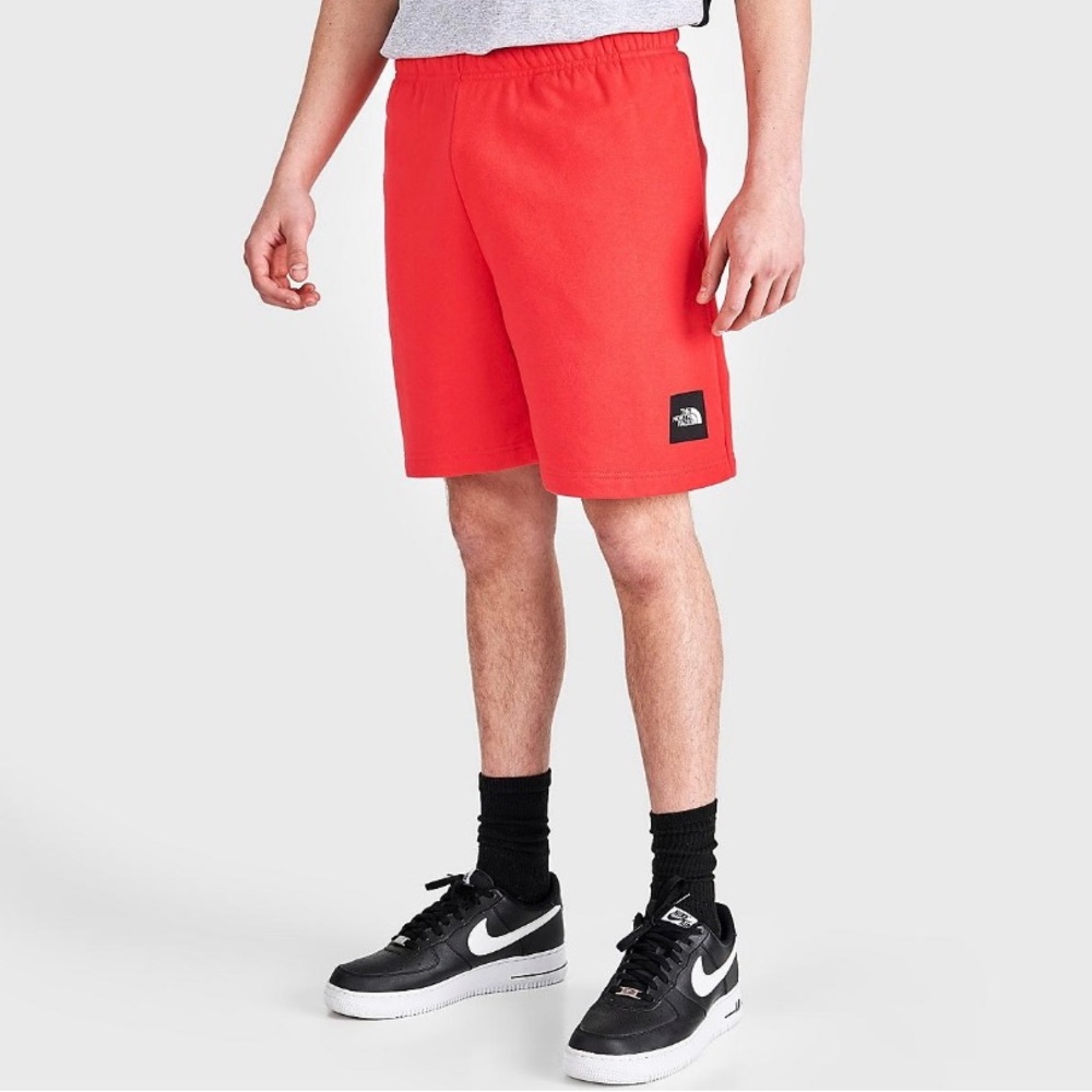 NWT The North Face Men’s Never Stop Fleece Shorts Horizon Red MSRP $40